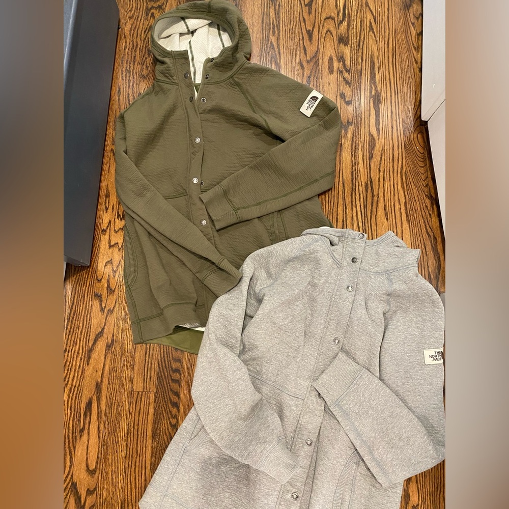 The North Face button down hooded parka sweatshirt. BUNDLE PRICE $60